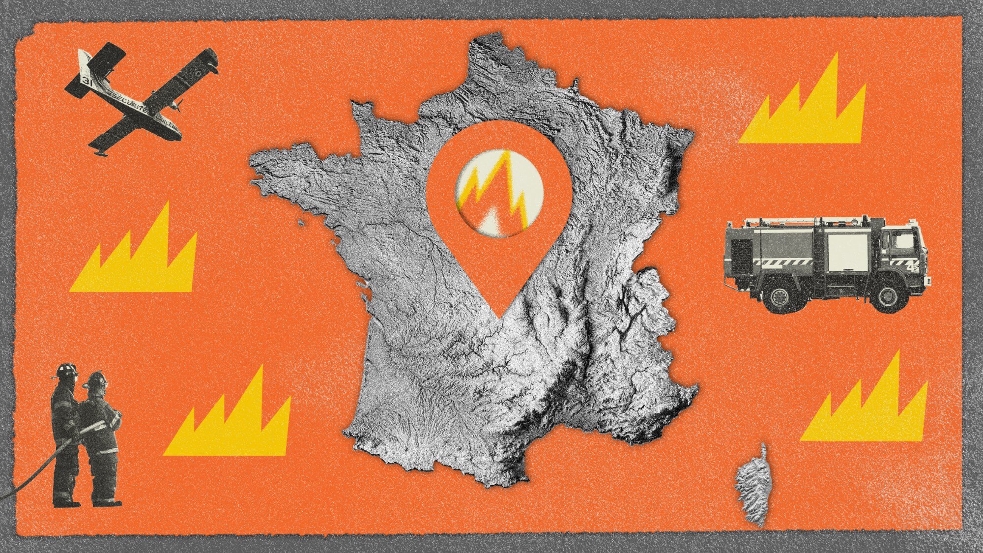 Risques d'incendies et feux de forêt pendant l'été : visualisez les feux actifs en France en temps réel